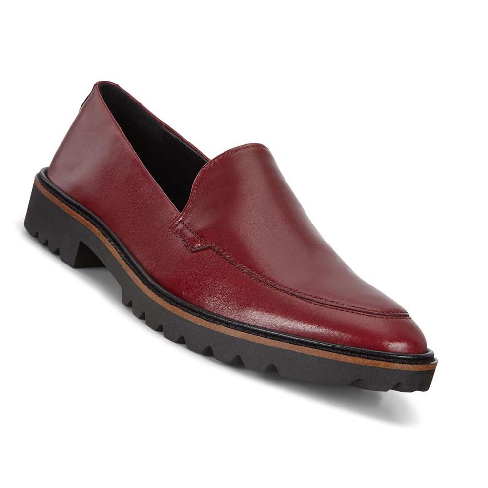 Ecco Incise Tailored Loafers Dame Burgunder | NO 155FDN
